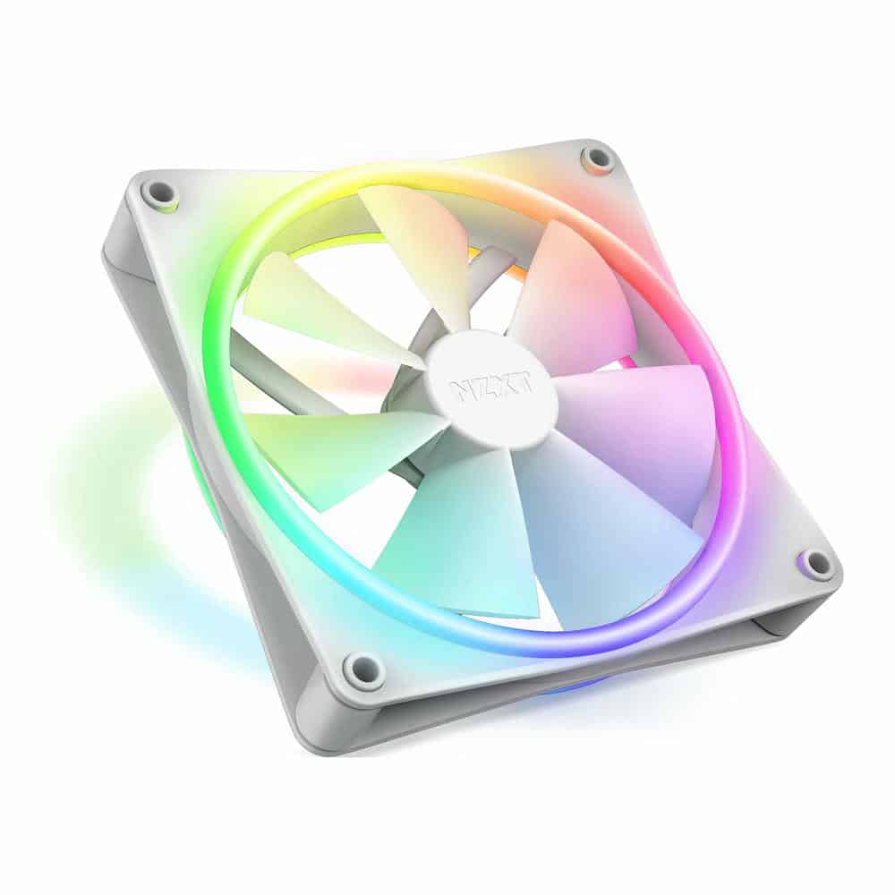 NZXT F140 RGB Duo 140mm PWM Single Fan White